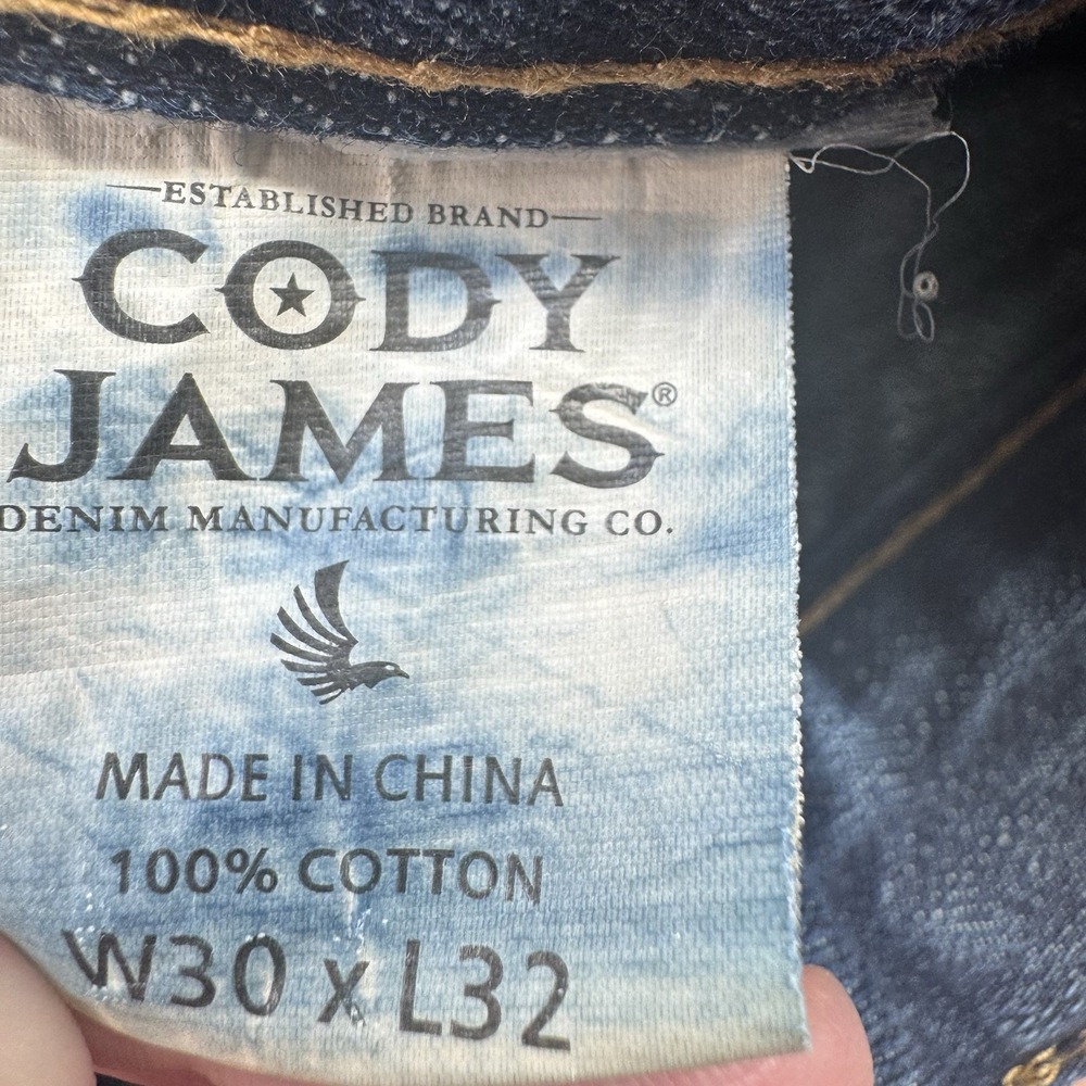 Cody James Blue Jeans Mens 30x32 Straight Leg Cowboy Rodeo Western Ranch - Picture 4 of 12